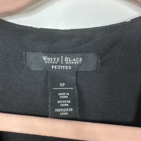 2/$30 White House Black Market 3 Quarter Sleeve Surplice Wrap Dress 0P #A0112 - Picture 5 of 8